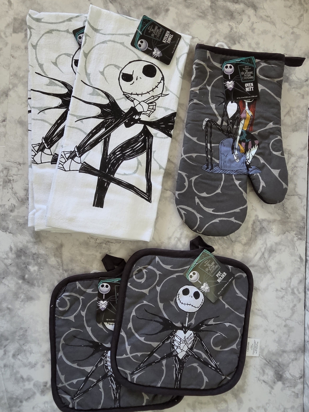 Disney Nighmare Before Christmas Kitchen 5 Piece Set - Black